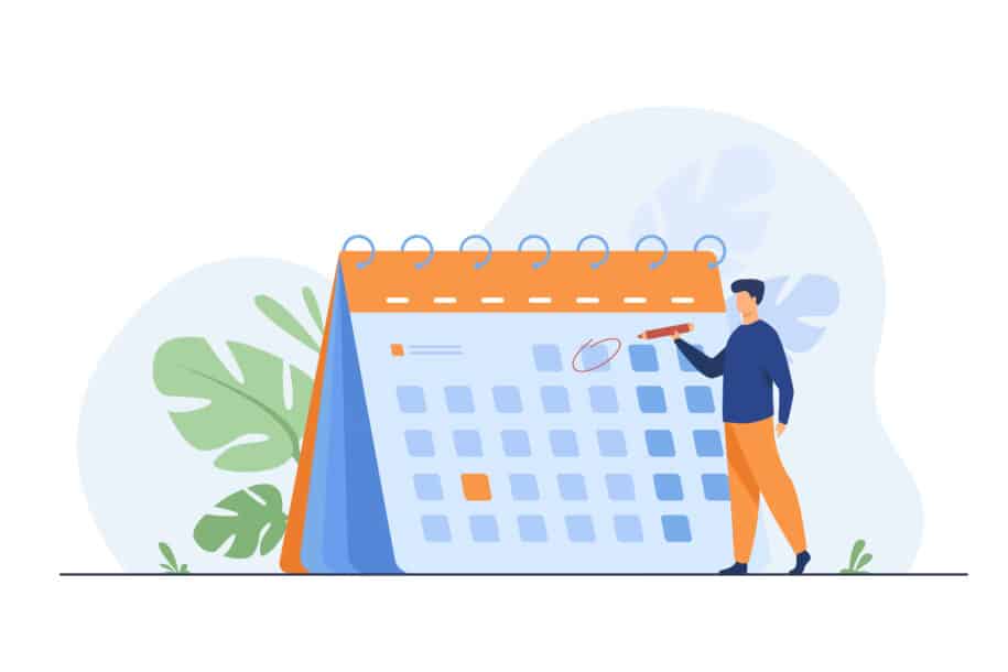 planification agenda travail