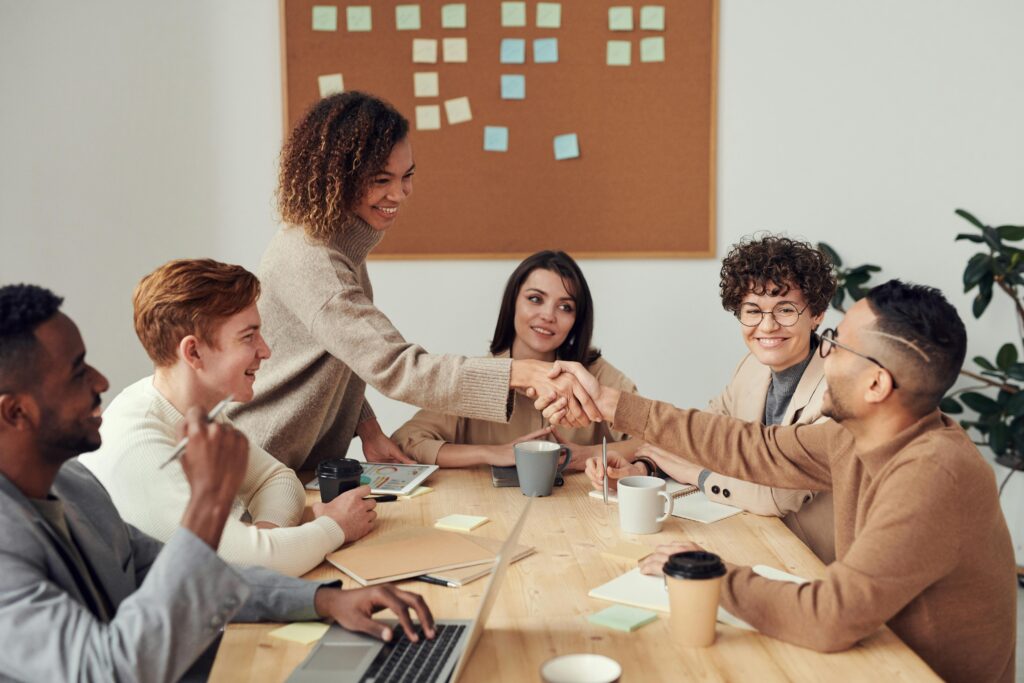 réunion équipe de travail